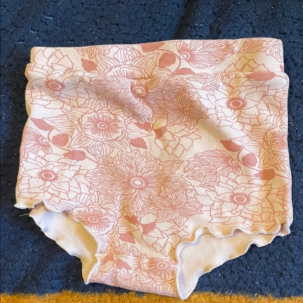 kate quinn Pink and White Floral Baby Bottoms